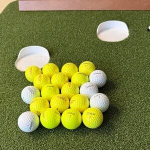 Titleist Yellow and White Golf Balls